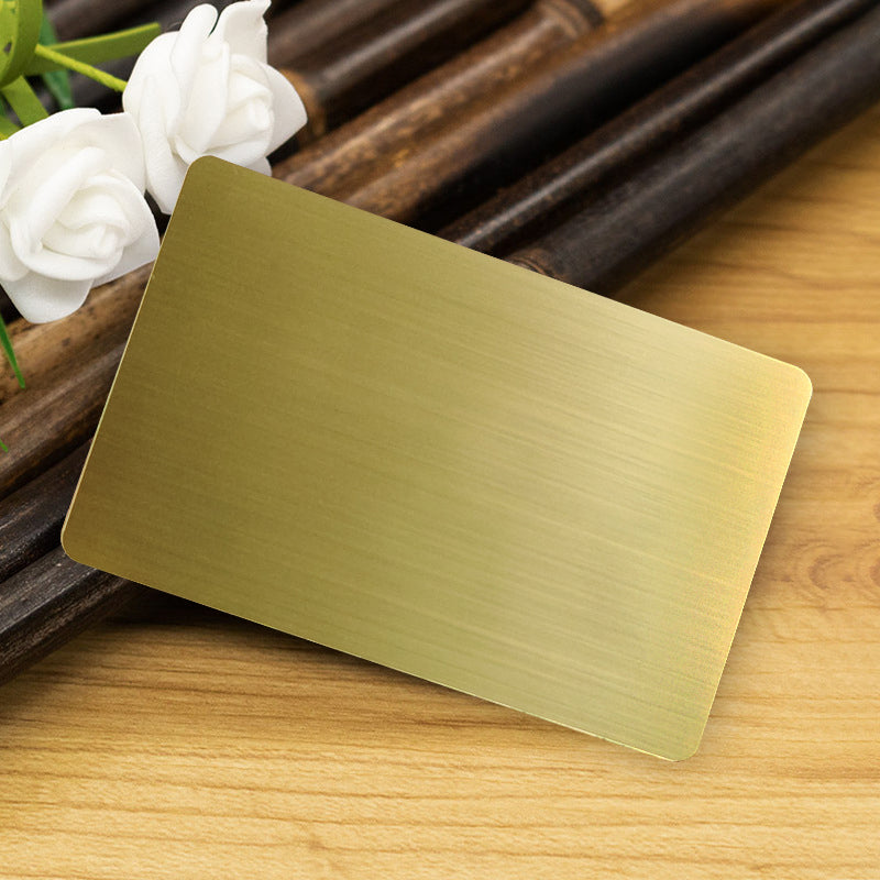 5 Pack NFC Metal Cards - Metal Front & PVC Back, Laser Customizable - 888 Bytes Storage - for Business & Networking
