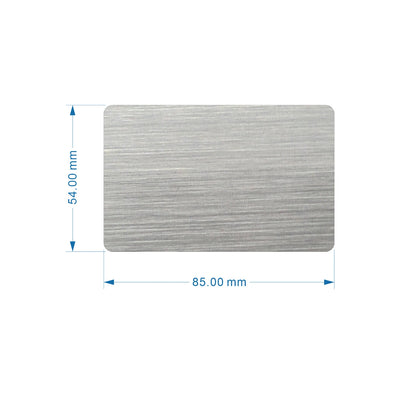 5 Pack NFC Metal Cards - Metal Front & PVC Back, Laser Customizable - 888 Bytes Storage - for Business & Networking
