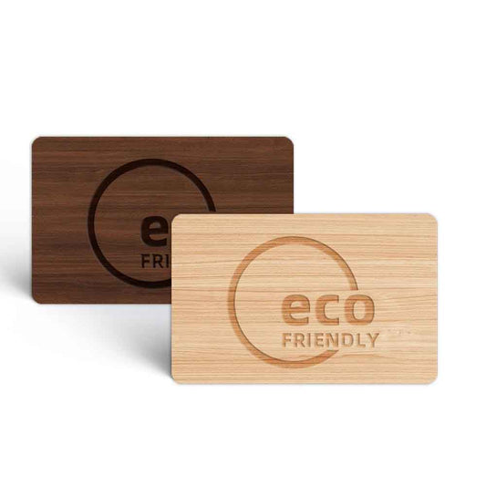 Premium Blank Wooden NFC Cards | CO2 Laser Engravable (NTAG213)