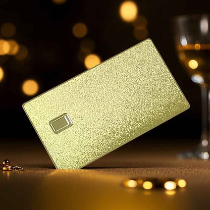 Veetag Premium Blank Metal Credit Cards | For Laser Engraving (5-Pack)
